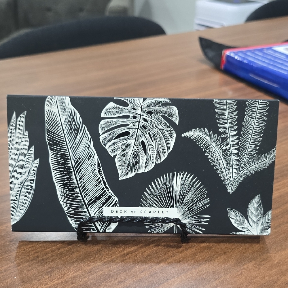 Deck of Scarlet Black Botanical Eyeshadow Palette - Neutral & Matte Shades
